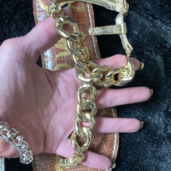 Sam Edelman Gold sandals size 6 1/2 - Picture 2 of 3